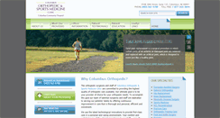 Desktop Screenshot of columbusorthopedics.com